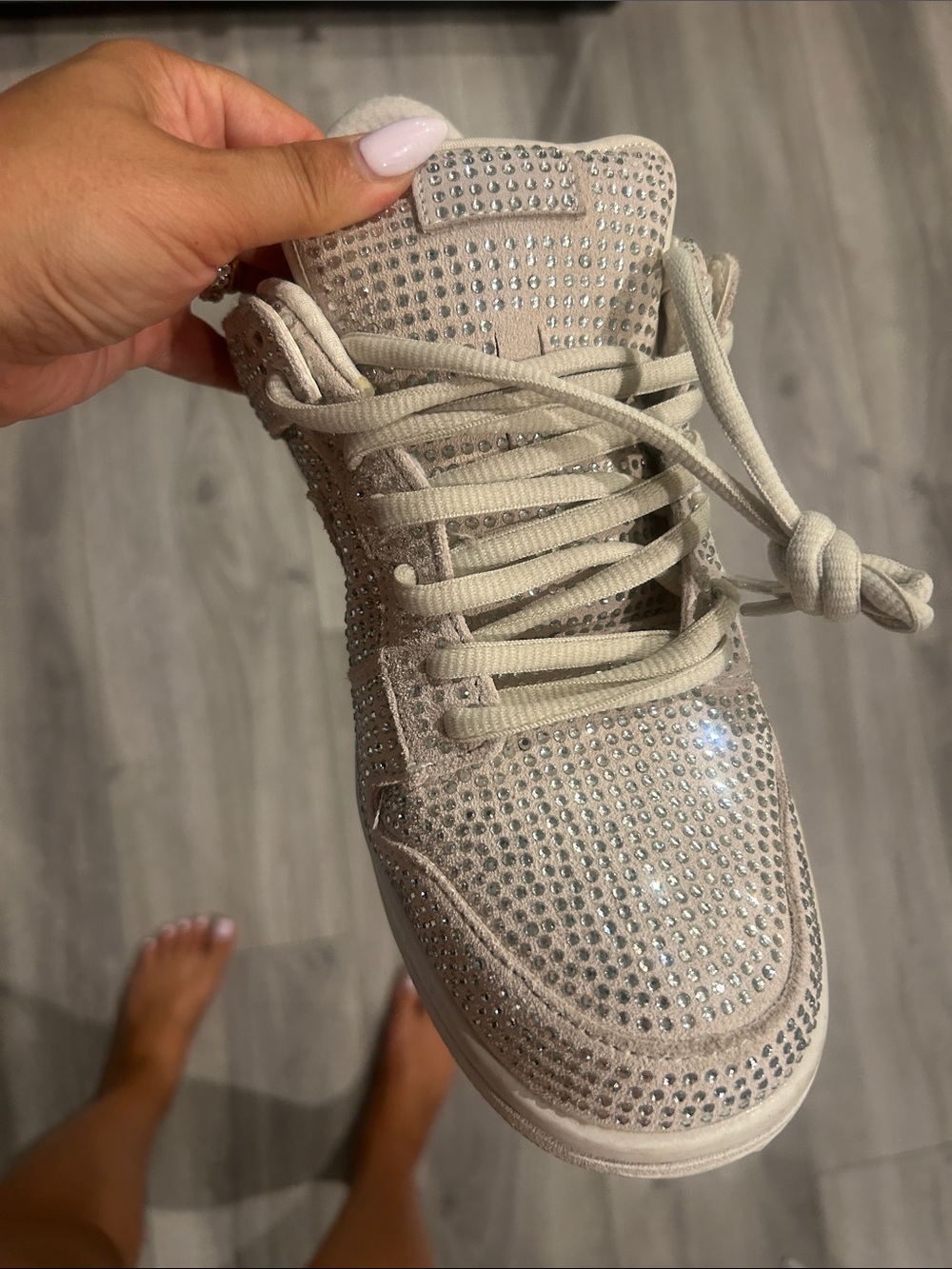 NWT Cactus Plant Flea Market x Swarovski x Nike Dunk Low 'Pure Platinum' Sneaker - Picture 12 of 14